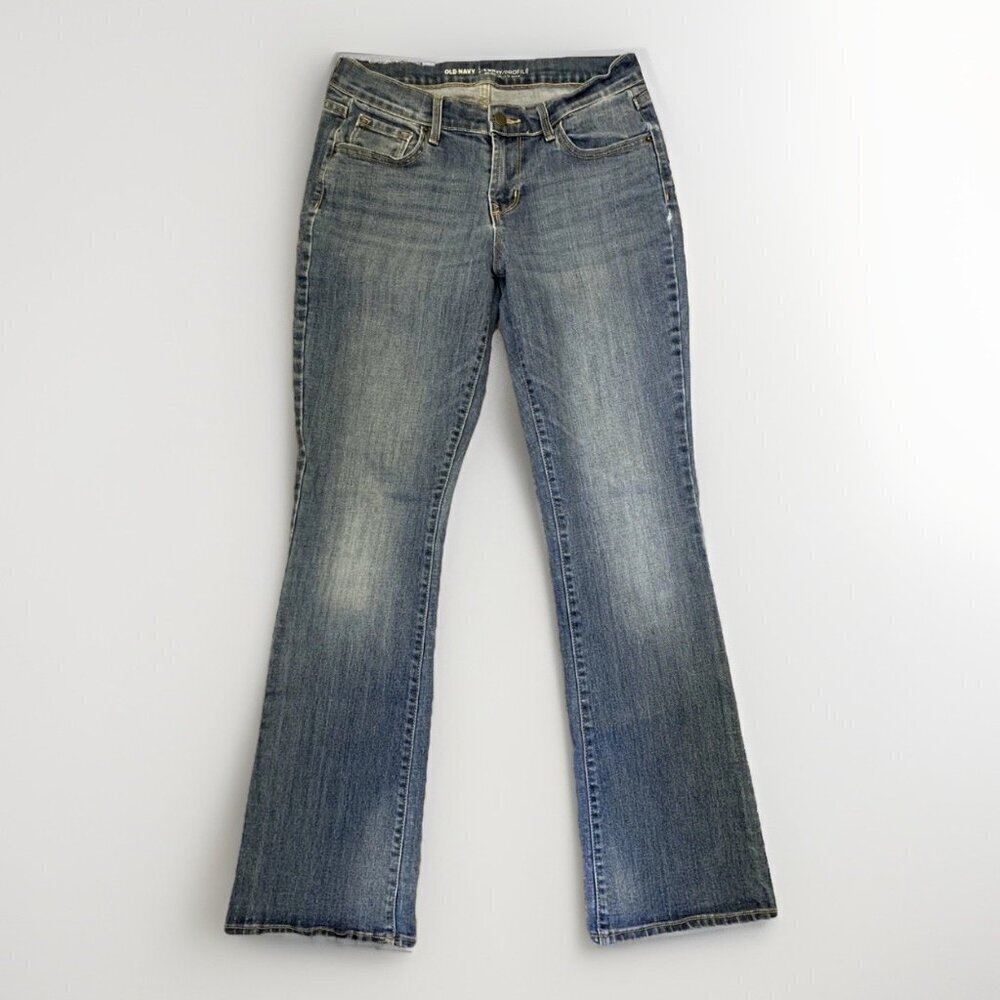 Old Navy Women's Jeans Size 6 Regular Blue Denim Curvy Mid Rise Stretch GUC